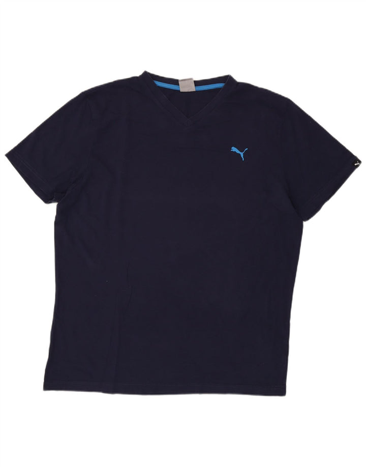 Ανδρικό T-Shirt PUMA Top XL Navy Blue Cotton