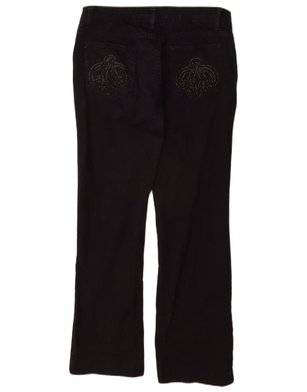 Zara Γυναικείο ίσιο καθημερινό παντελόνι EU 44 XL W34 L29 Navy Blue Cotton