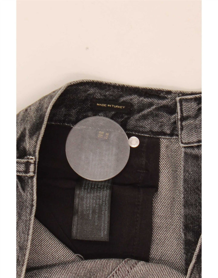 Massimo Dutti Γυναικεία φαρδιά τζιν EU 38 Small W28 L30 Γκρι βαμβακερό