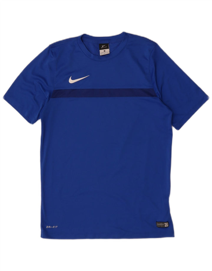 Ανδρικό T-Shirt NIKE Dri Fit Τοπ μεσαίου μπλε πολυεστέρα