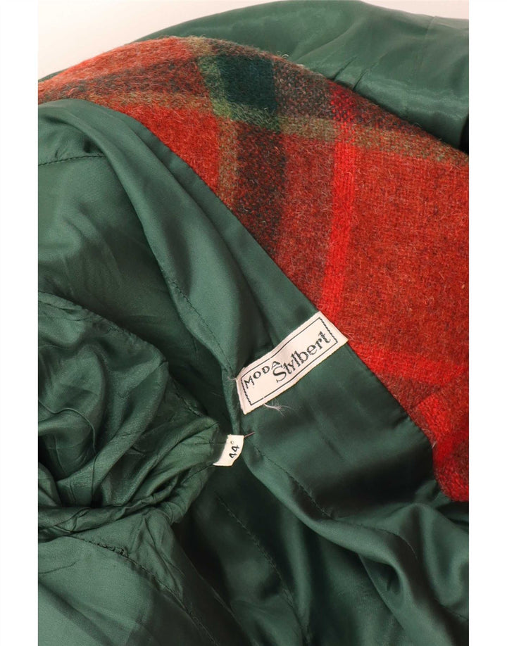 Stylbert Womens 3 Button Blazer Jacket IT 44 Medium Red Plaid