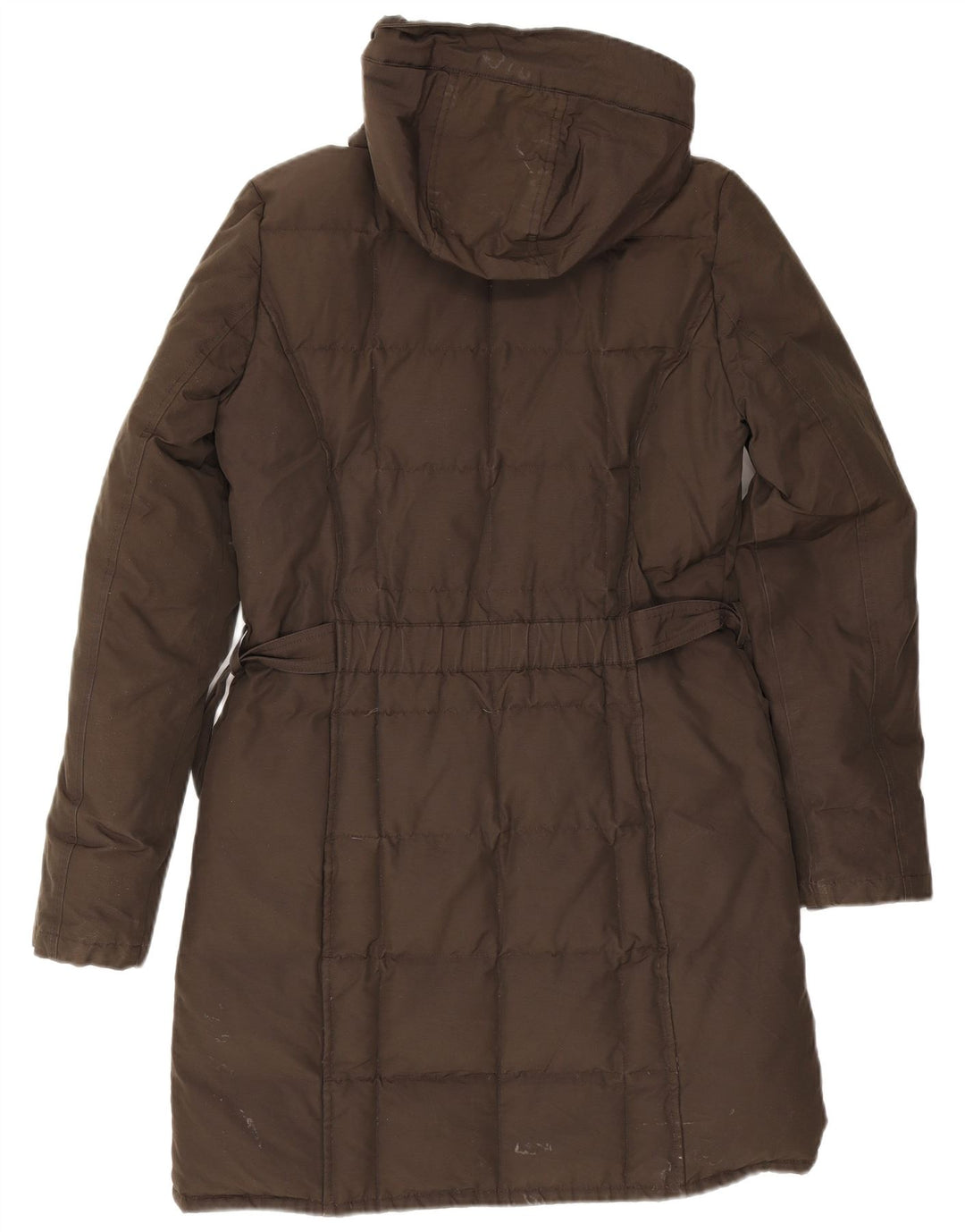 Woolrich Γυναικείο παλτό με κουκούλα με επένδυση UK 12 μεσαίο χακί βαμβάκι