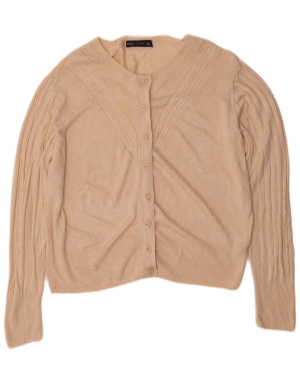 Marks & Spencer Γυναικεία ζακέτα υπερμεγέθη UK 14 Medium Beige