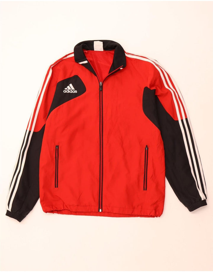 Ανδρική φόρμα γυμναστικής ADIDAS Top Jacket UK 38/40 Medium Red Colourblock