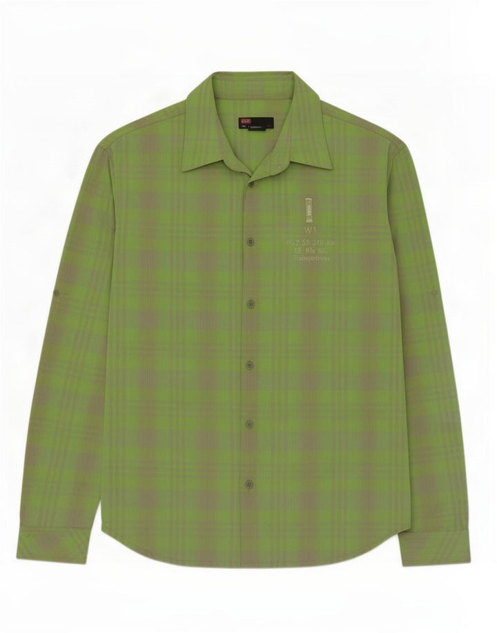 Ανδρικό πουκάμισο Diesel XL Green Check Cotton