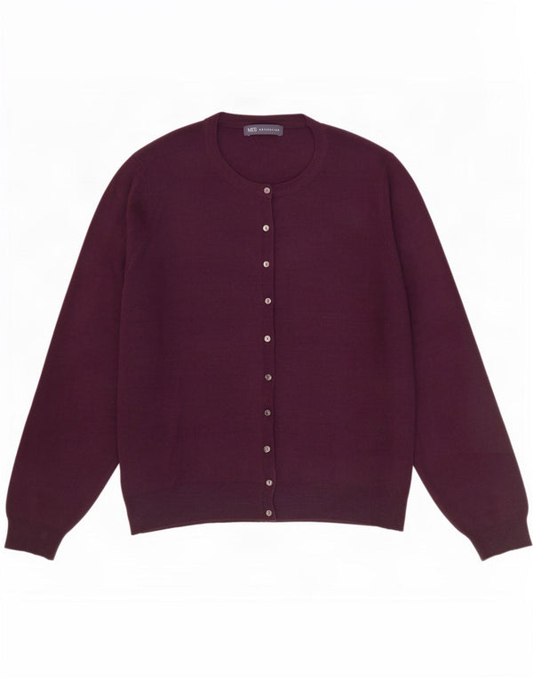 Marks & Spencer Γυναικεία ζακέτα πουλόβερ UK 20 2XL μωβ βισκόζη