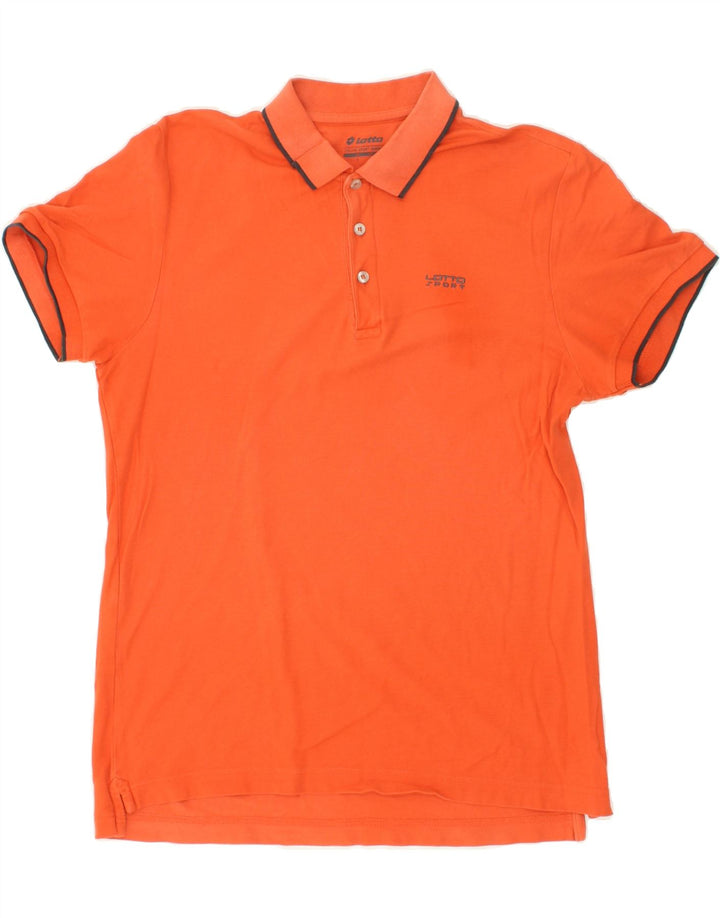 LOTTO Mens Polo Shirt Large Orange Vintage Lotto and Second-Hand Lotto from Messina Hembry 