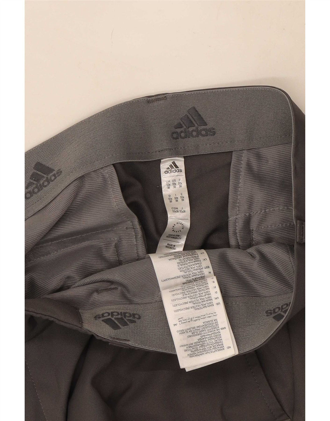 Ανδρικό ίσιο παντελόνι Chino Adidas W32 L30 Γκρι Πολυεστέρας