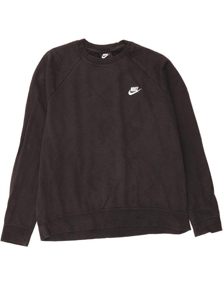 NIKE Womens Sweatshirt Jumper UK 18 XL Black Cotton Vintage Nike and Second-Hand Nike from Messina Hembry 