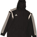 Adidas Mens Hoodie Jumper XL Μαύρο Colourblock Πολυεστέρας