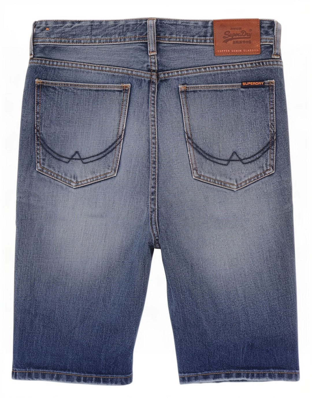 Ανδρικό τζιν σορτς Superdry Slim Fit W30 Βαμβακερό μεσαίο μπλε