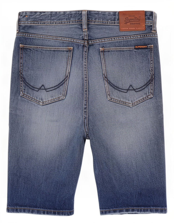 Ανδρικό τζιν σορτς Superdry Slim Fit W30 Βαμβακερό μεσαίο μπλε