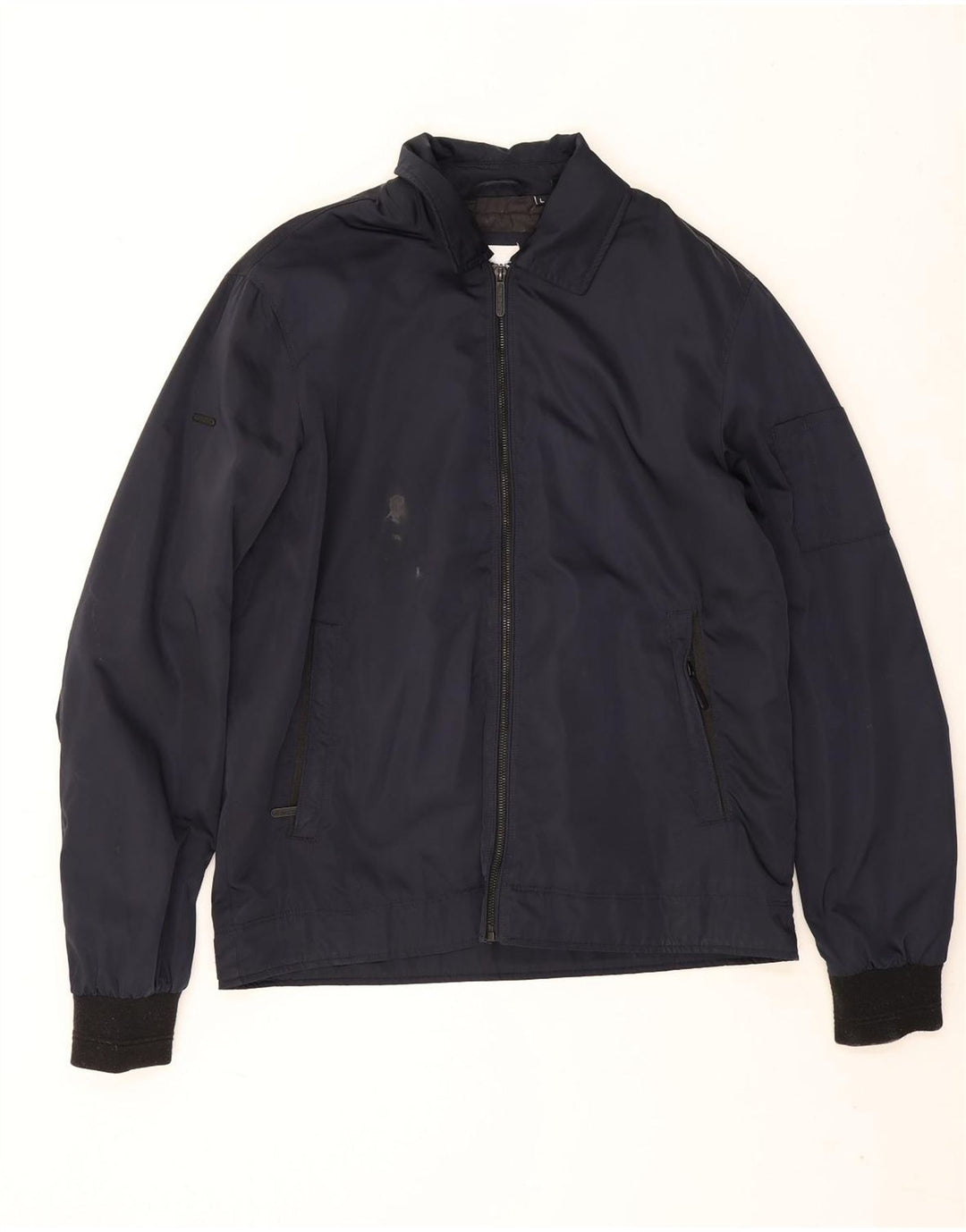 Ανδρικό μπουφάν Superdry Bomber UK 40 Large Navy Blue Polyester