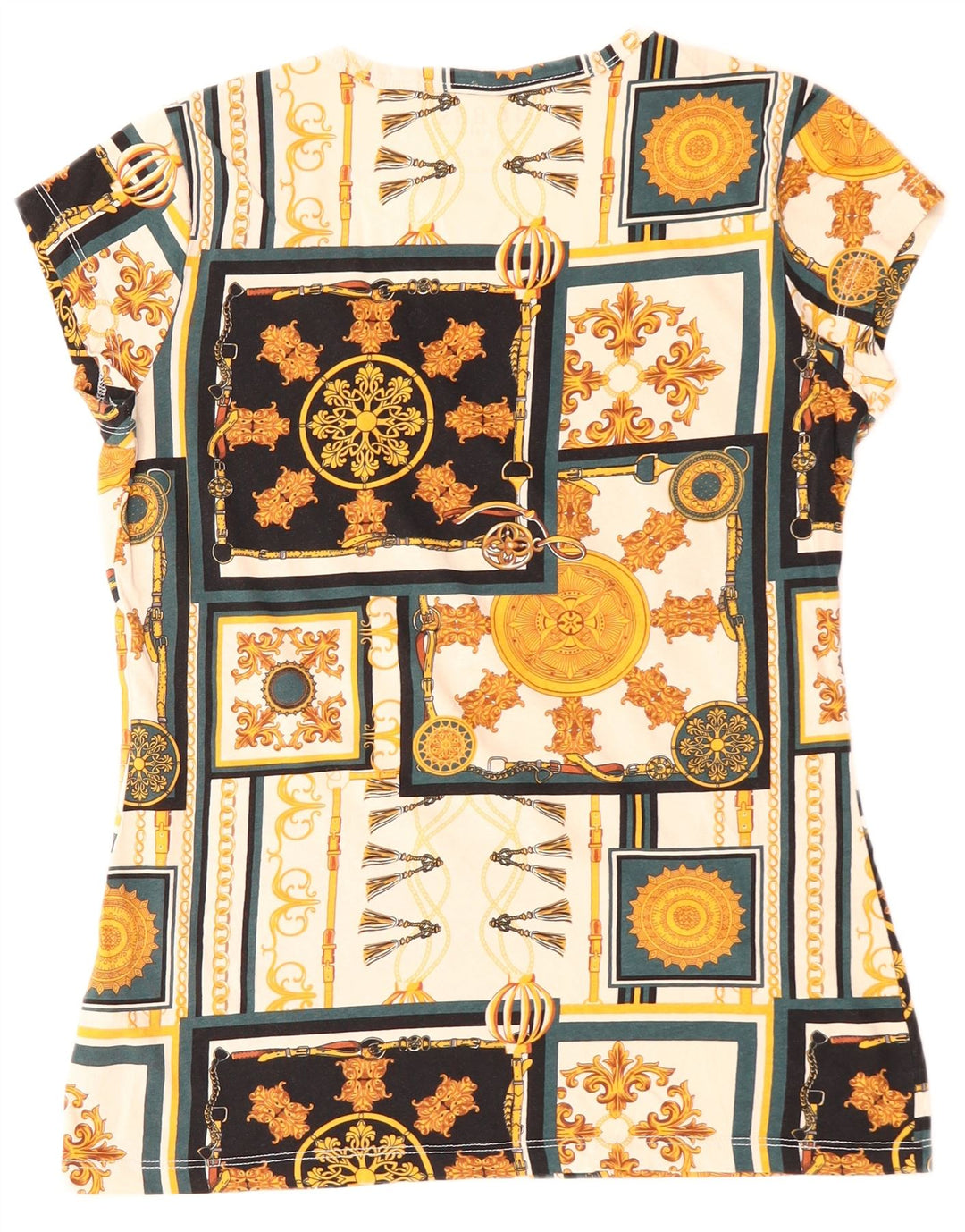 Γυναικείο γραφικό μπλουζάκι Guess Top UK 12 Medium πολύχρωμο