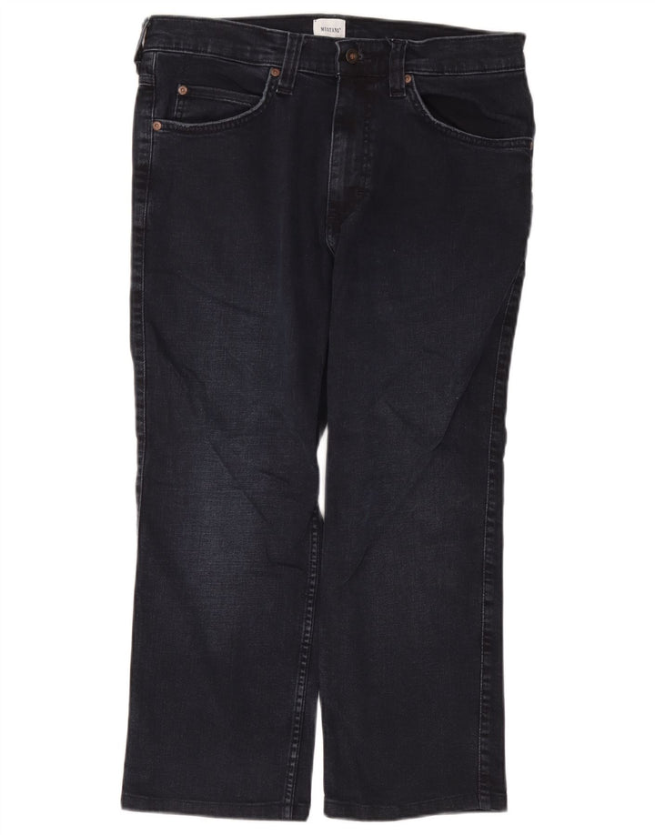 Mustang Ανδρικό Cropped Straight Jeans W34 L24 Navy Blue Cotton