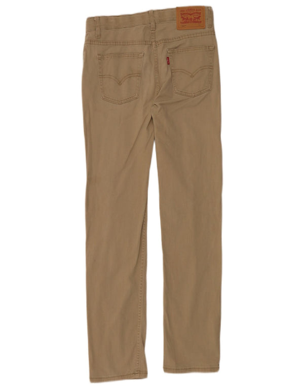 Levi's Boys 502 Tapered Chino Trousers 13-14 Years W28 L30 Beige Cotton