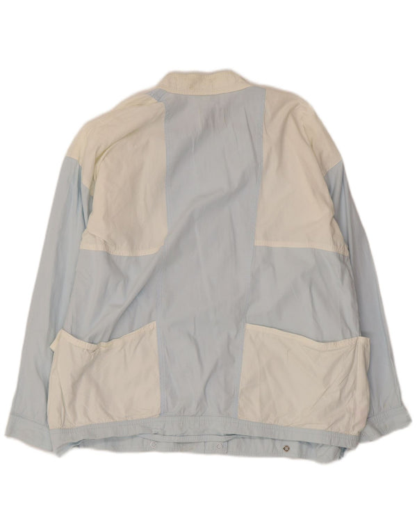 PENNY BLACK Γυναικείο Utility Μπουφάν UK 14 Large Blue Colourblock Βαμβακερό