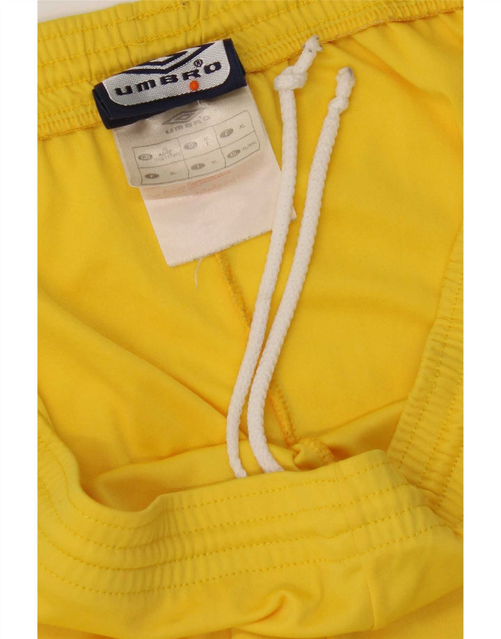 Umbro Mens Graphic 2 Piece Set XL Yellow Colorblock Polyester