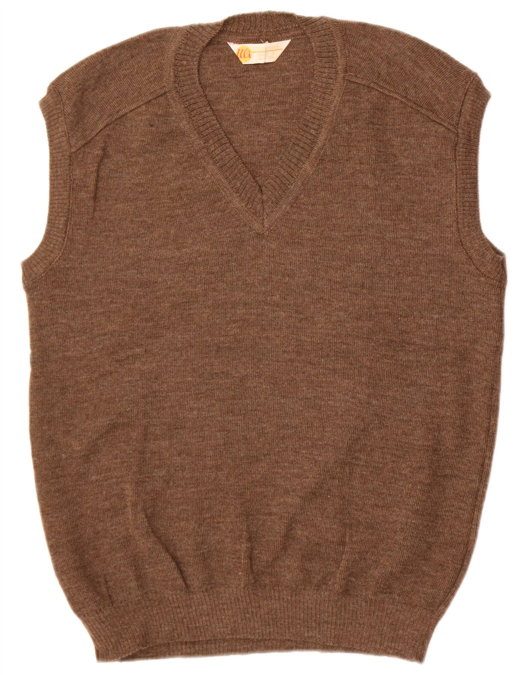 Strickmoden Ανδρικό γιλέκο Tank Top EU 54 XL Καφέ μαλλί
