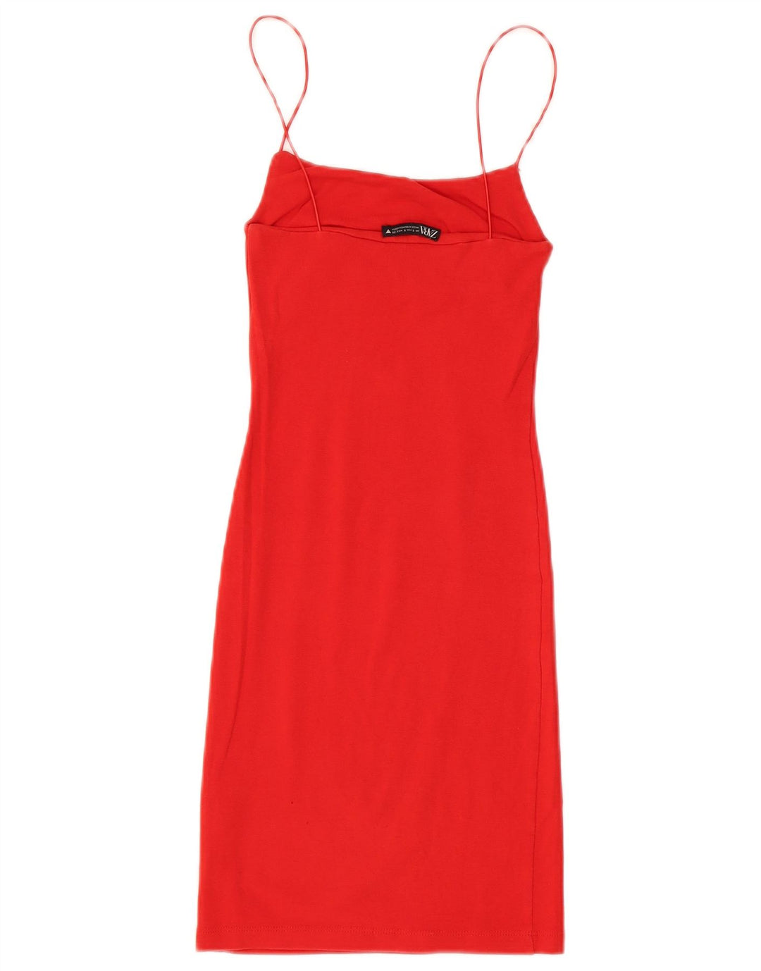 Zara Γυναικείο Sundress UK 8 Small Orange Cotton