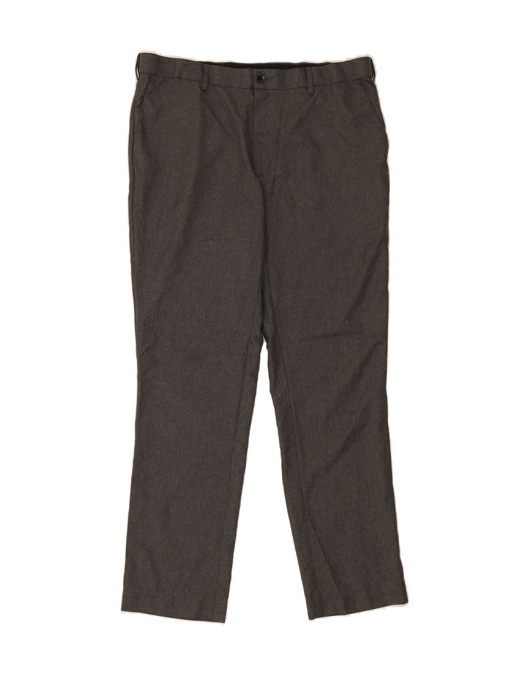 MARKS & SPENCER Mens Slim Chino Trousers W36 L31 Grey Polyester Vintage Marks & Spencer and Second-Hand Marks & Spencer from Messina Hembry 