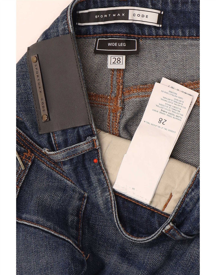 SPORTMAX Γυναικείο W28 L30 Μπλε Βαμβακερό