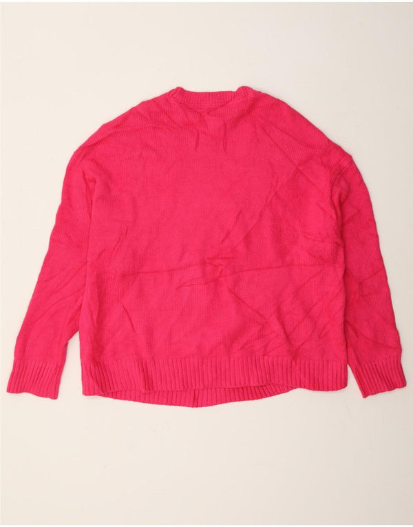 Γυναικείο πουλόβερ Tommy Hilfiger Crew Neck Jumper UK 18 XL Pink Acrylic