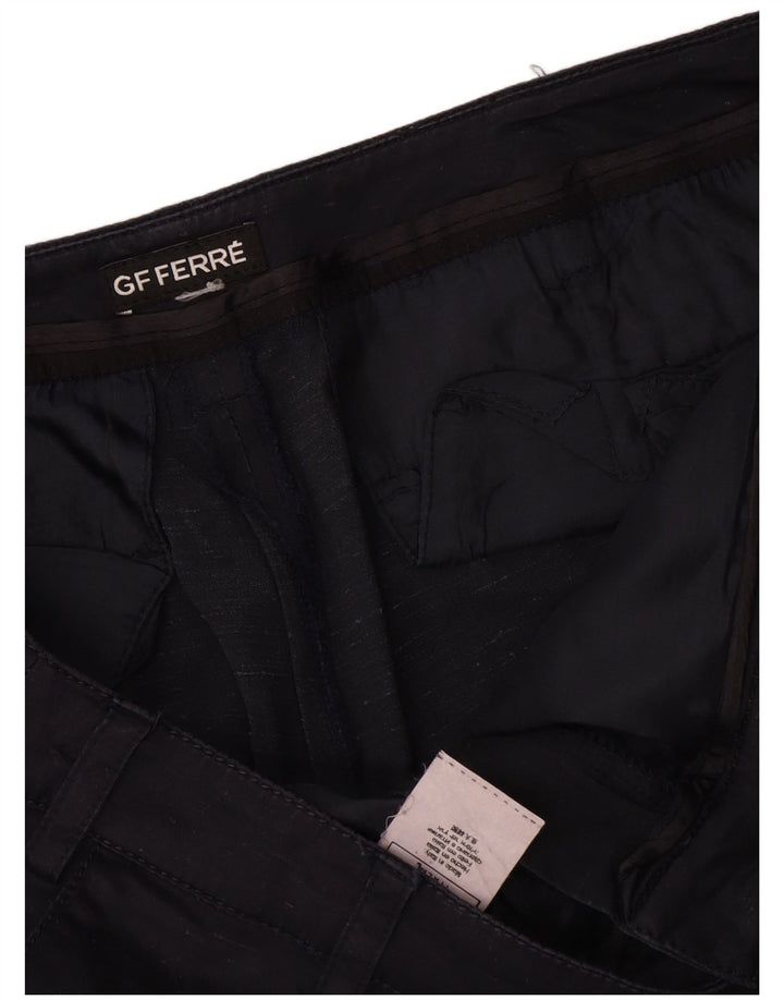 Gianfranco Ferre Γυναικείο Σορτς Chino W34 Μεγάλο Navy Blue Silk