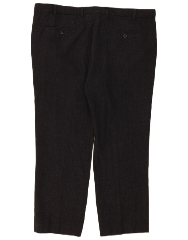 Marks & Spencer Ανδρική ίσια φόρμα παντελόνι W42 L29 Grey Check