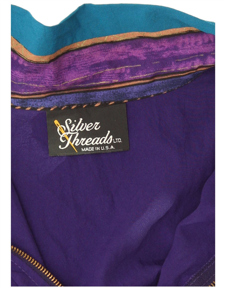 Vintage γυναικεία αθλητική φόρμα Top Jacket UK 16 Large πολύχρωμα Colourblock