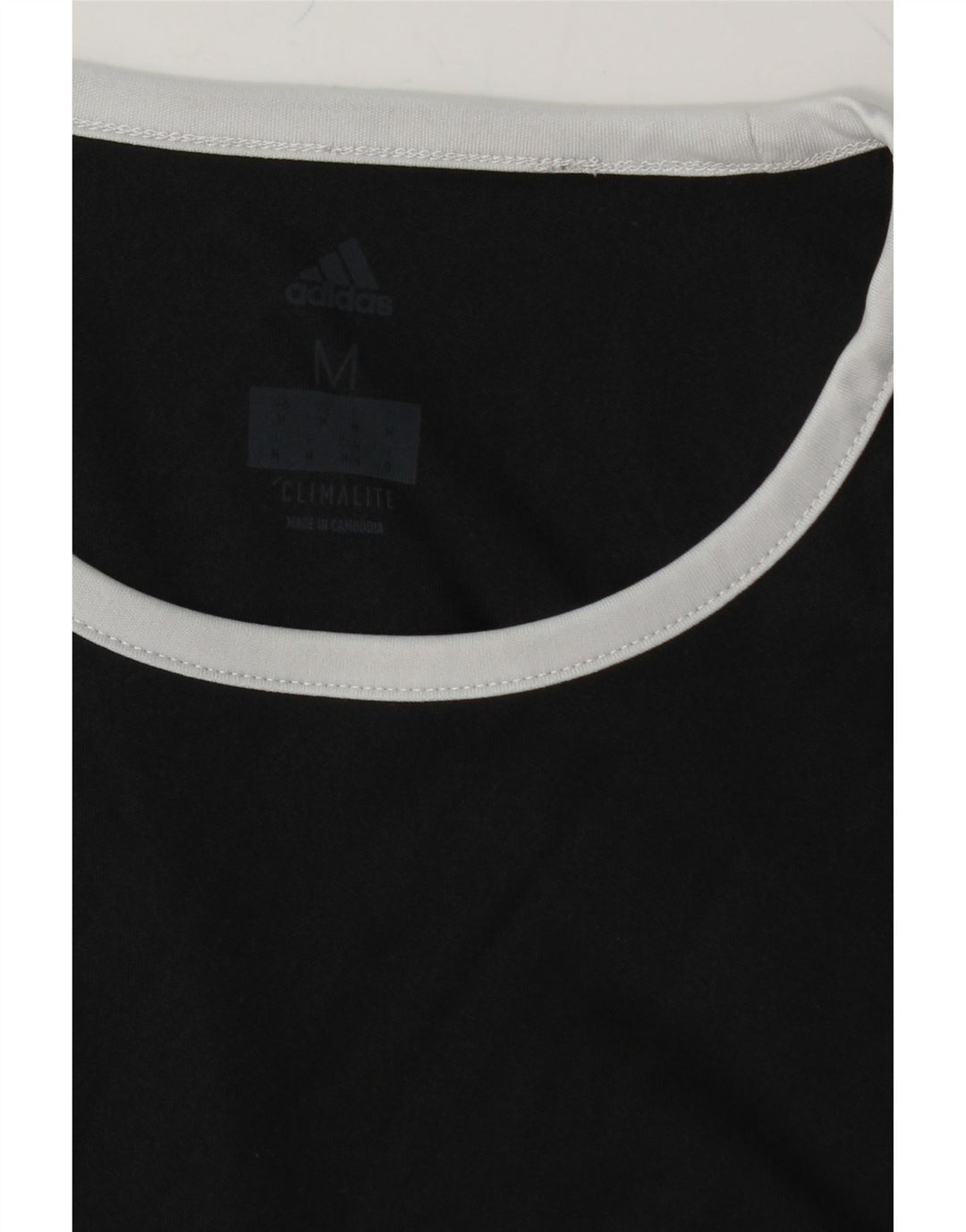 ADIDAS Mens Climalite T-Shirt Top Medium Black Colourblock Vintage Adidas and Second-Hand Adidas from Messina Hembry 