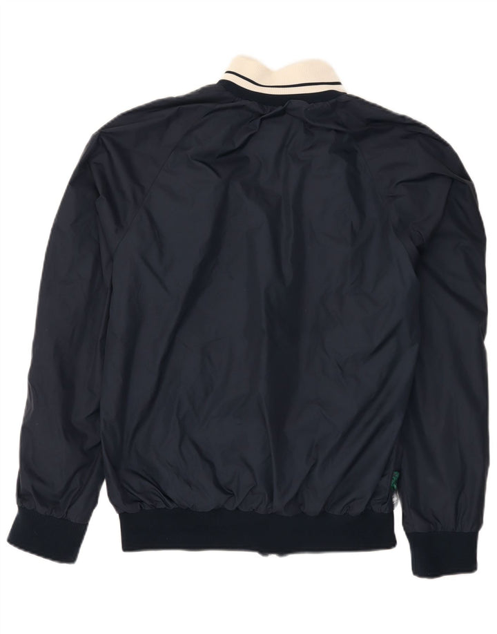 Sergio Tacchini Ανδρική φόρμα γυμναστικής με γραφικά τοπ μπουφάν Μικρό Navy Blue Polyamide