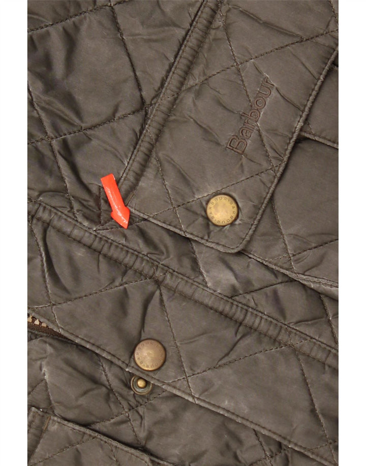Μπουφάν Barbour Boys Quilted Jacket 12-13 Years XL Khaki Polyamide