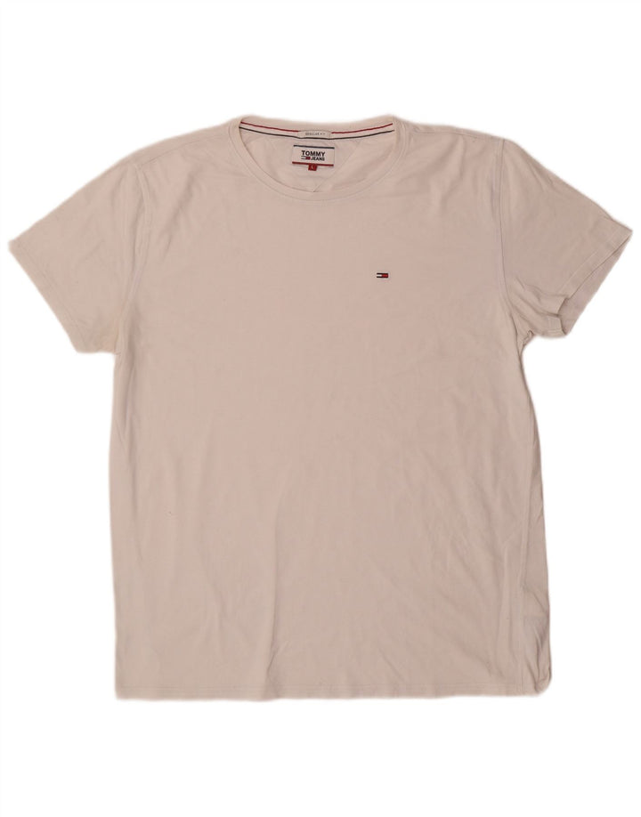 Ανδρικό T-Shirt Tommy Hilfiger Regular Fit μεγάλο λευκό βαμβακερό