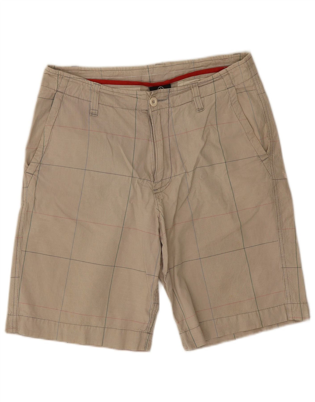 Ανδρικό σορτς Chino Converse Small W28 Beige Check Cotton