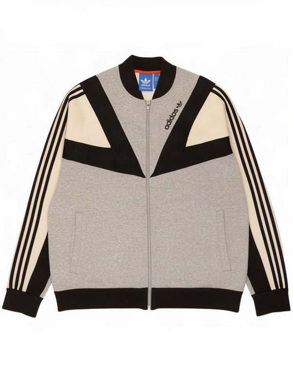 Ανδρική φόρμα Adidas Top Jacket XL Grey Colourblock Cotton