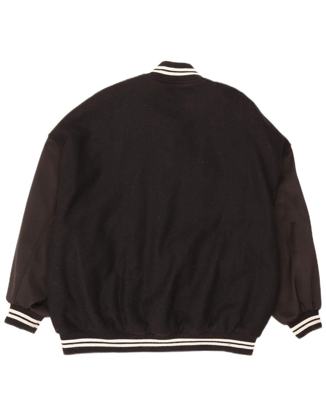 ZARA Γυναικείο Μπουφάν Varsity UK 6 XS Μαύρο Μαλλί