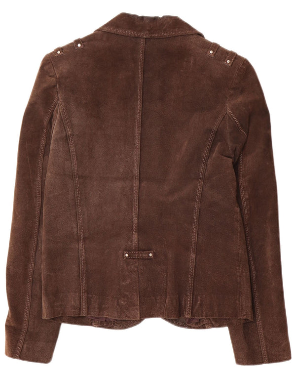 Banana Republic Γυναικείο Στρατιωτικό Σουέντ Μπουφάν UK 18 XL Καφέ Δερμάτινο