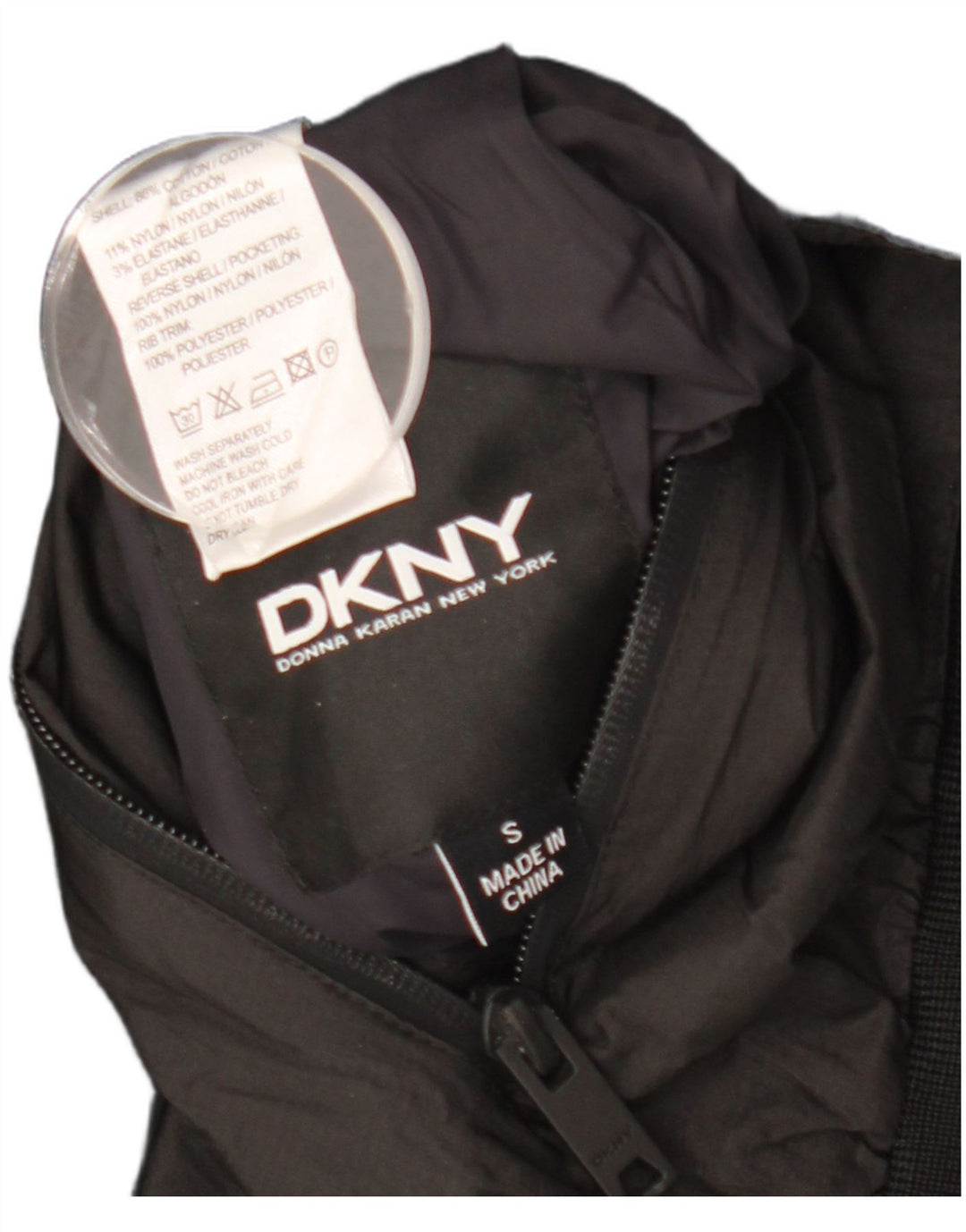 DKNY Ανδρικό Bomber Jacket UK 36 Small Navy Blue Cotton