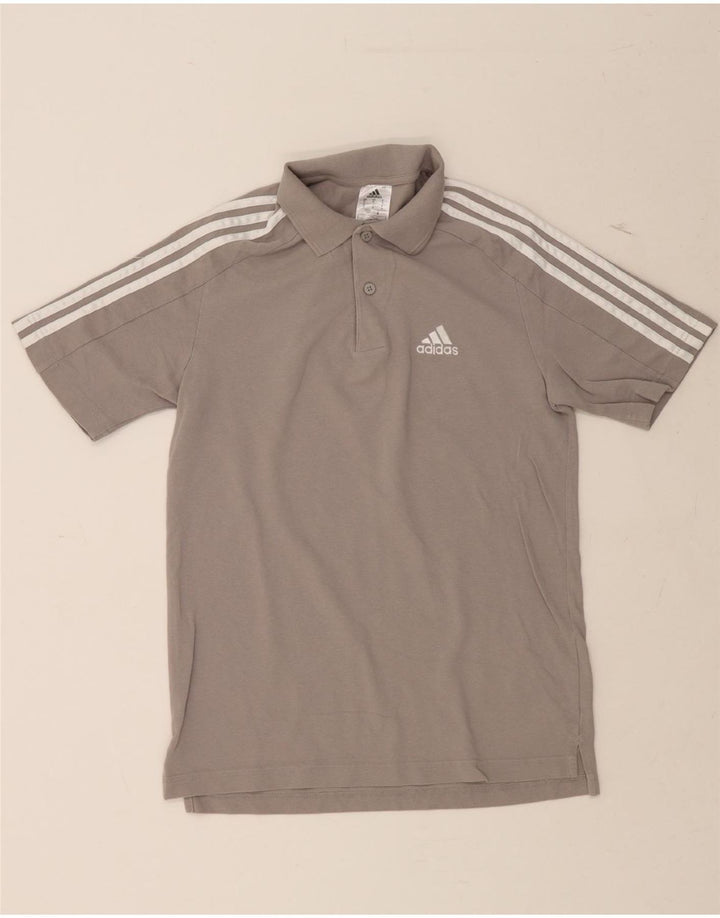 ADIDAS Mens Polo Shirt Small Grey Cotton Vintage Adidas and Second-Hand Adidas from Messina Hembry 