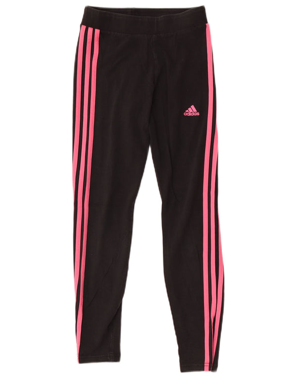 Κοριτσίστικο κολάν Adidas 11-12 ετών μαύρο βαμβακερό