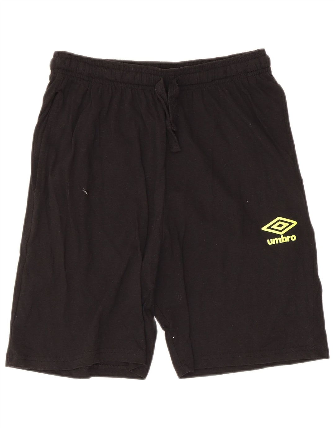 Ανδρικό κανονικό αθλητικό σορτς γραφικό Umbro, μεσαίο μαύρο βαμβακερό