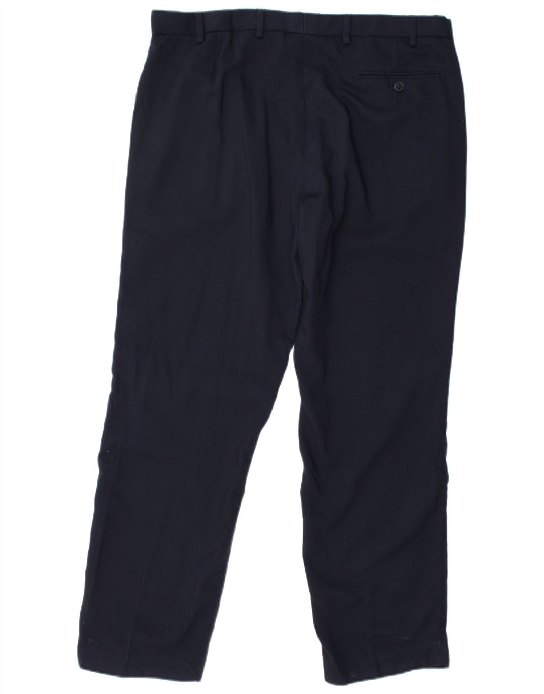 Marks & Spencer Ανδρικό παντελόνι Chino με κανονική εφαρμογή W36 L31 Navy Blue Wool
