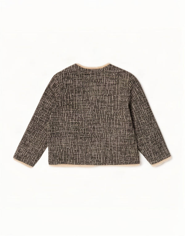 Marks & Spencer Γυναικείο μπουφάν 3/4 μανίκια UK 14 Large Grey Flecked