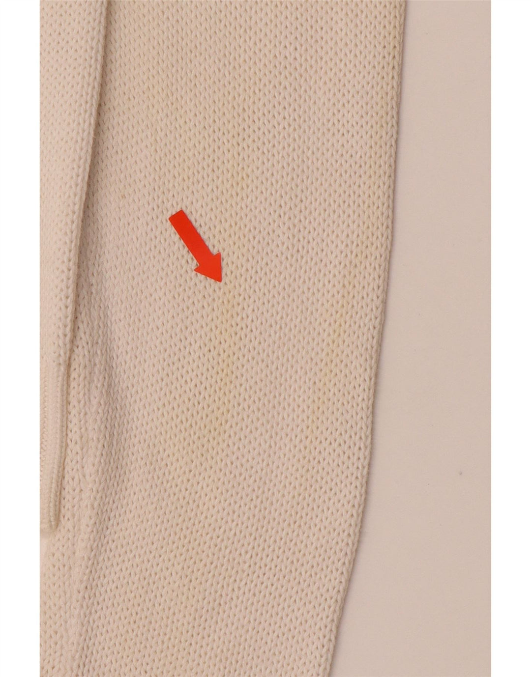 ARMANI JEANS Γυναικείο πουλόβερ με λαιμόκοψη με V λαιμόκοψη UK 16 μεγάλο λευκό βαμβακερό