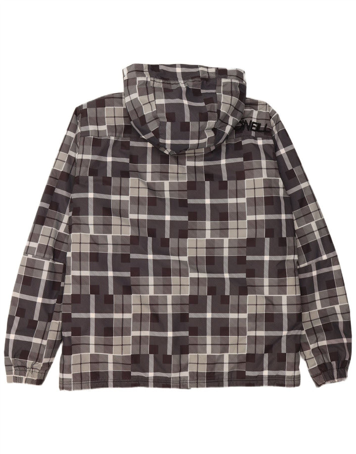 O'NEILL Ανδρικό μπουφάν με κουκούλα αντιανεμικό UK 40 Large Grey Geometric