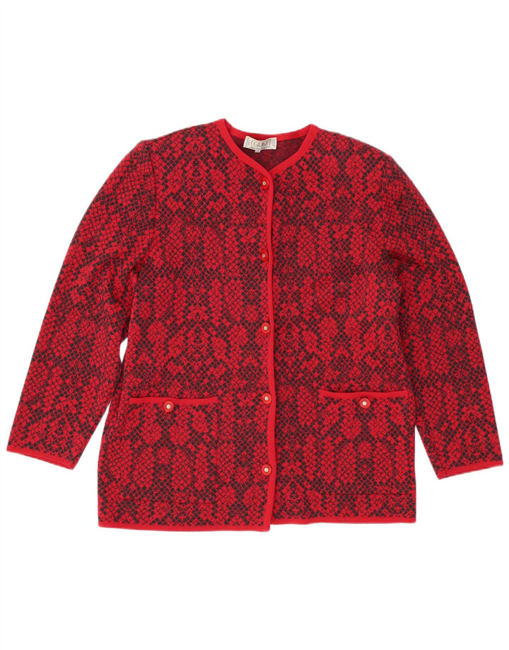 Γυναικείο πουλόβερ Giuly Cardigan IT 48 XL Red Fair Isle Wool