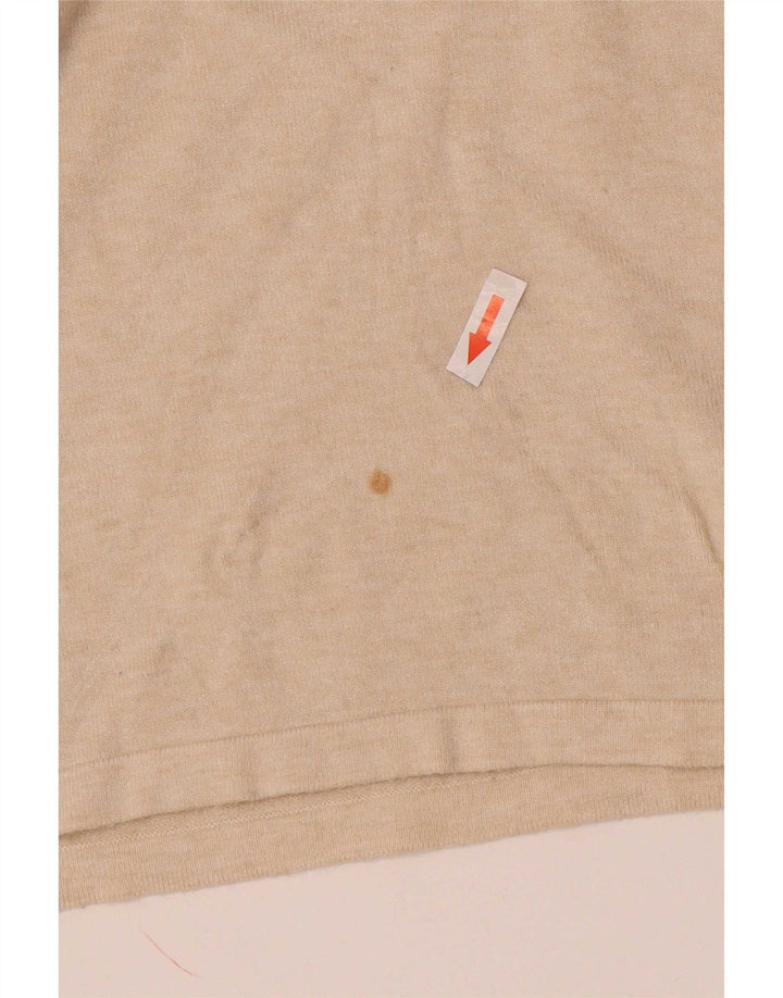 Zara Γυναικείο πουλόβερ με λαιμόκοψη UK 10 Small Off White