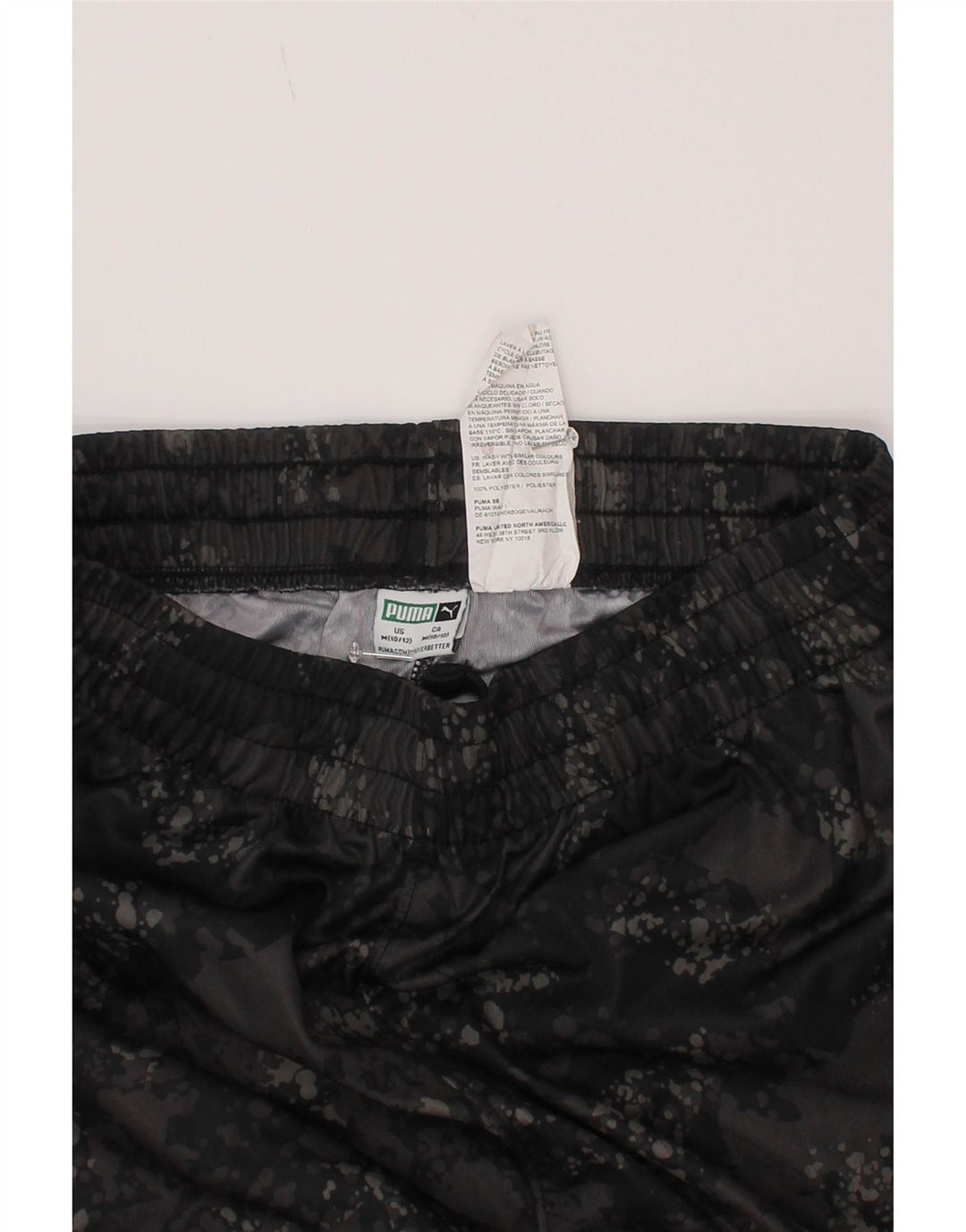 Puma Boys Sport Short 10-11 Years Medium Grey Camouflage Polyester