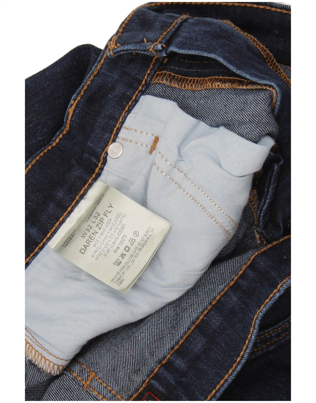 Ανδρικό τζιν LEE Daren Zip Fly Straight W32 L32 Navy Blue Cotton